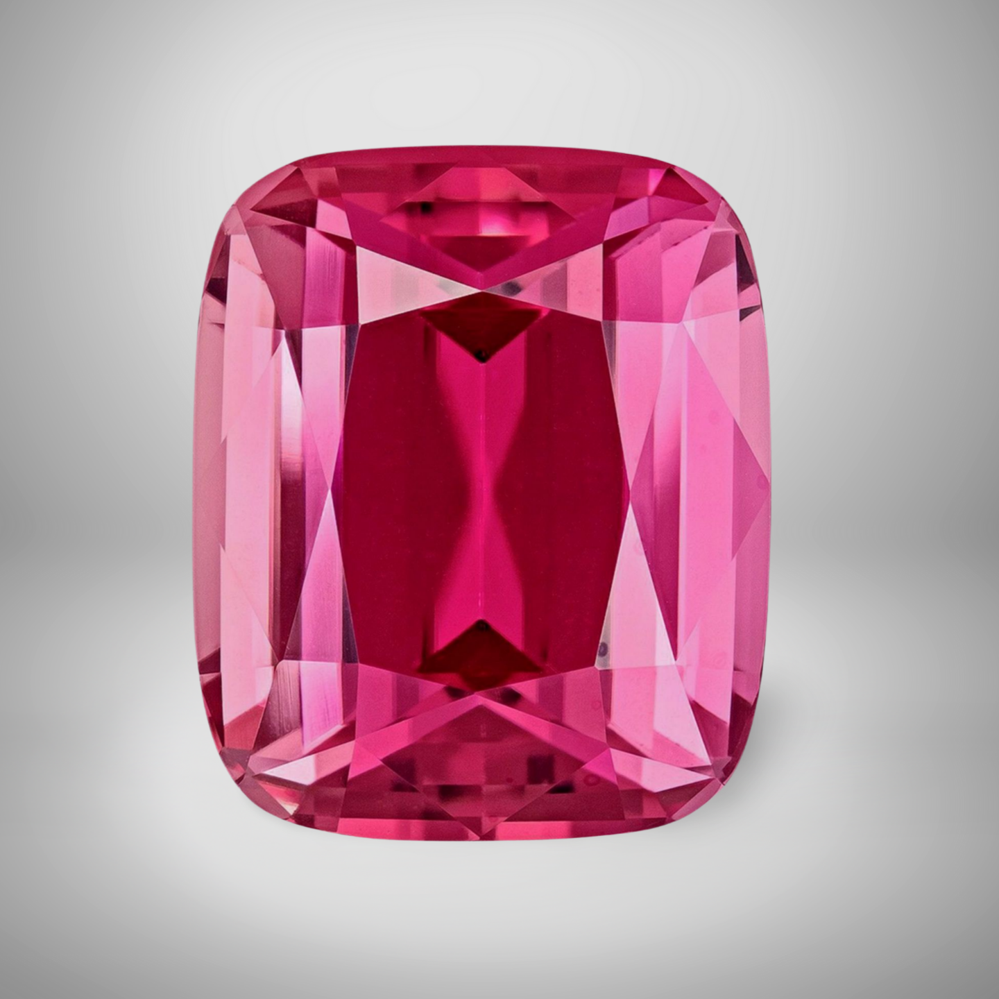 Pink Tourmaline Cushion Cut Gemstone 2.2 Cts - 10x9 mm AAA+ Loose Gem