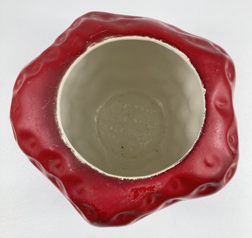 McCoy Red Strawberry Cookie Jar #263 USA Large Fruit Berry Vintage - Picture 8 of 10
