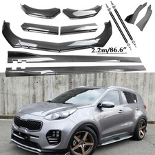 For Kia Sportage Carbon Fiber Front Bumper Lip Spoiler Side Skirt Body Kits For Kia Sportage Carbon Fiber Front Bumper Lip Spoiler Side Skirt Body Kits