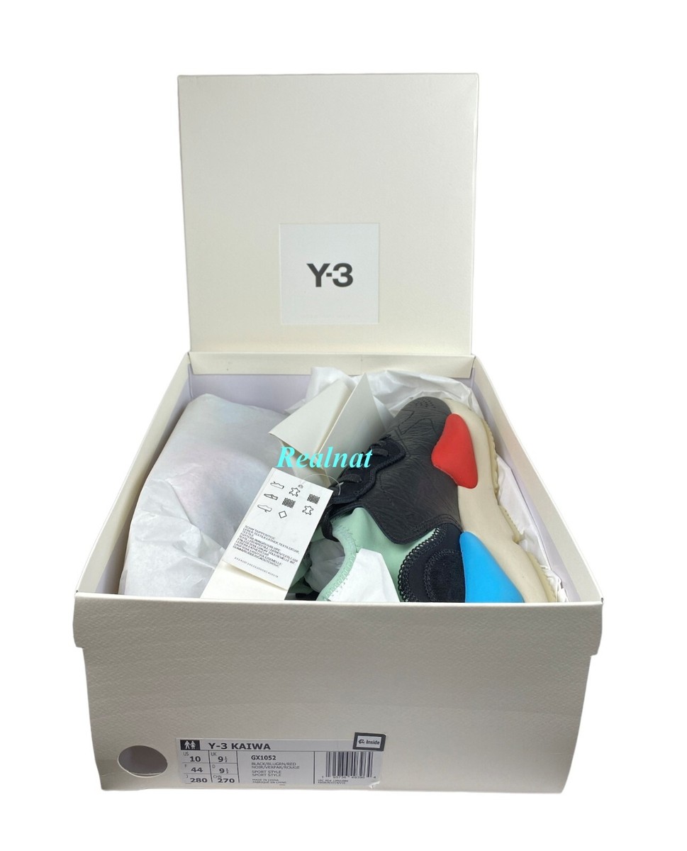 ADIDAS Y-3 YAMAMOTO BLACK & MULTICOLOR KAIWA GX1052 NEW SHOES BOX