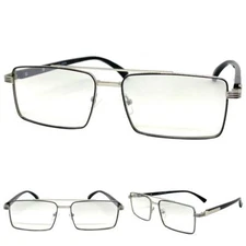 Classy Contemporary Modern Clear Lens Slight Tint SUNGLASSES Day or Night Shades