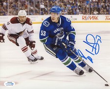 Vancouver Canucks Bo Horvat Signed Autographed 8x10 NHL Photo ACOA BB