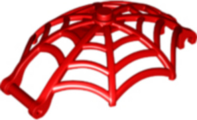 Lego 80487 rote Minifigur, Waffe Spinnennetz, große Hemisphärenform