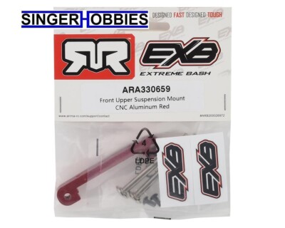 Arrma ARA330659 EXB Aluminum Front Upper Suspension Mount (Red) KRATON 6S HH