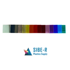 Acrylic Plastic Sheet - 1/8" Thick (3mm) - Mirror Finish - Choose Size & Color