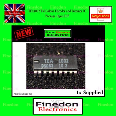 TEA1002 PAL Farbgeber und Summer IC 18 Pin Dip