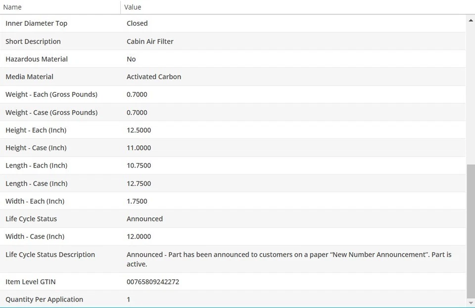 WIX Cabin Air Filter For AUDI A4 2008-2016 L4-1.8L - Image 4 of 4