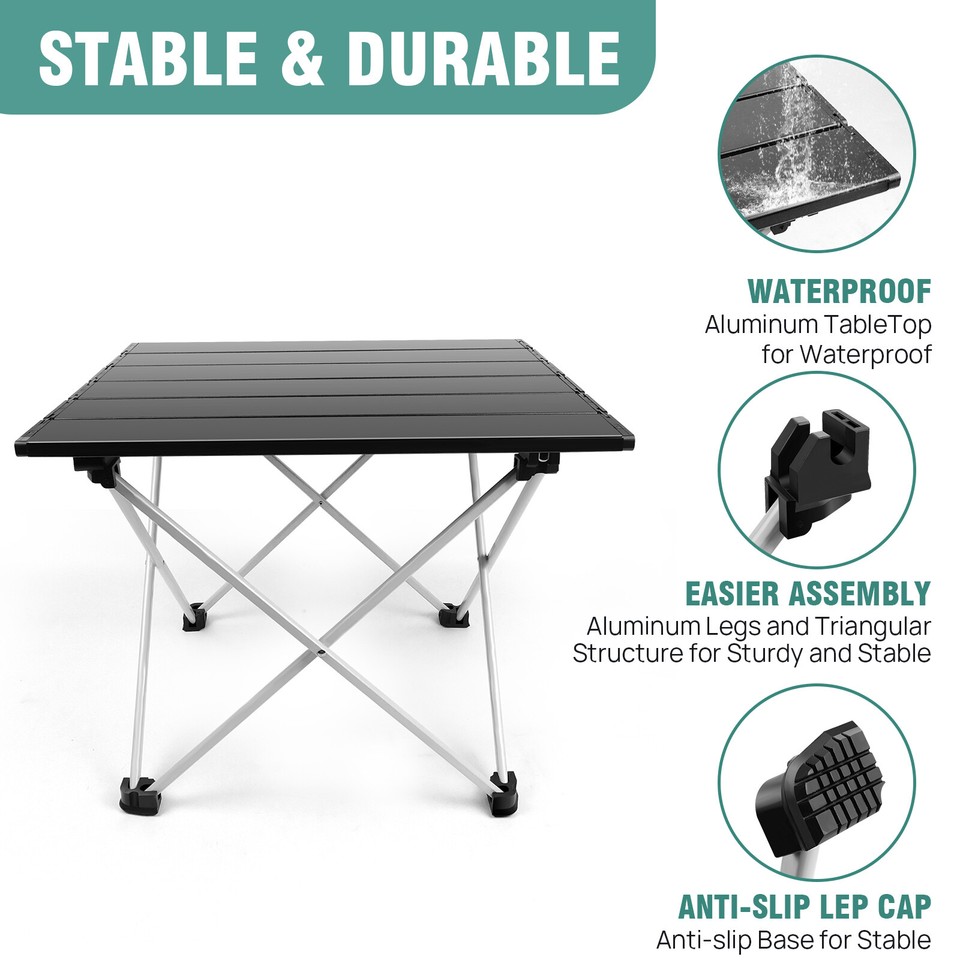 Lightweight Folding Table Portable Small Camping Picnic Table Garden
