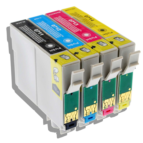  Epson T0715  Multipack 4 Colours Durabrite Ultra Ink for 