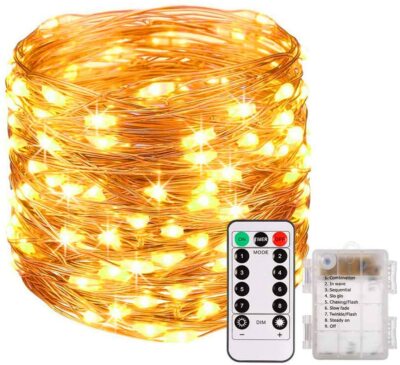 100-500 LED Drahtlichterkette mit Timer Batterie USB Ostern Deko Lichterkette