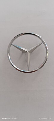 Mercedes-Benz Stern D50mm. Silber Chrom.Neu