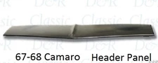 Front Header Nose Panel 67 68 Camaro *In Stock* upper valance