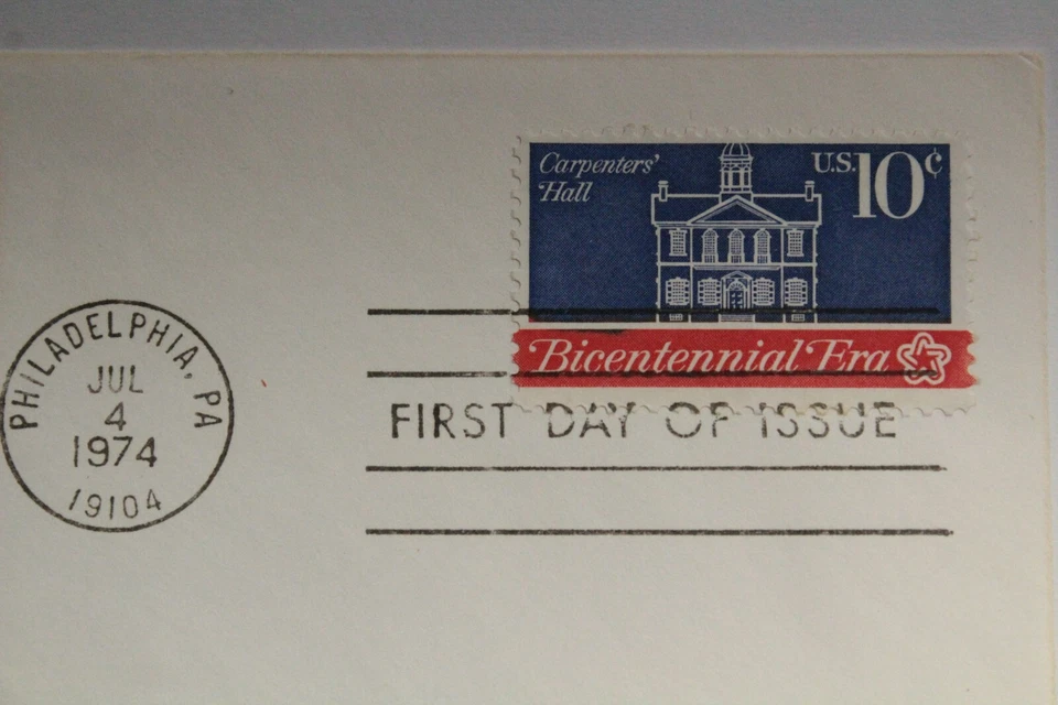 USPS FDC #1543-46 – 1974 10c First Continental Congress Set of 4 Ross  ST1003 - Image 3 of 4