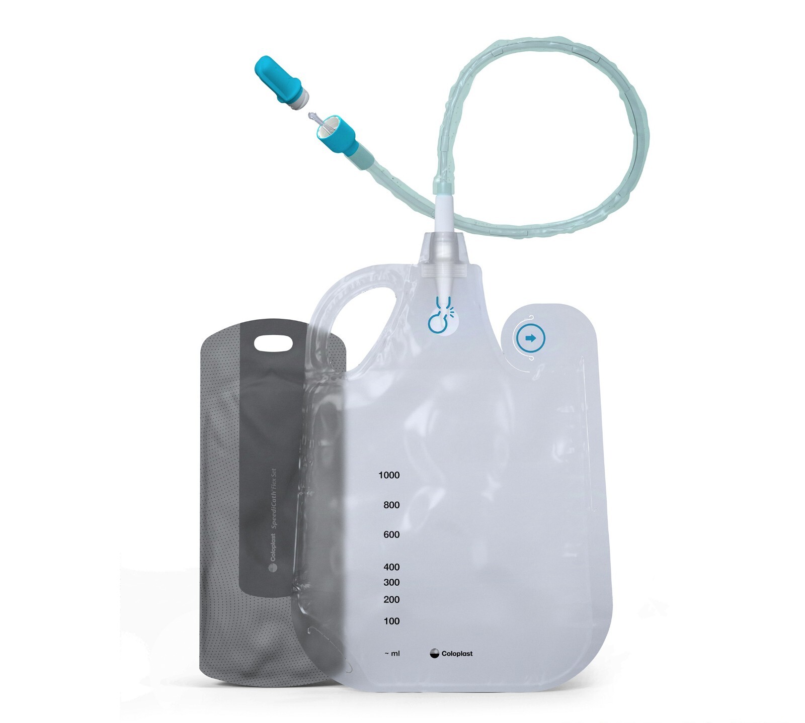 1x Coloplast, Speedi Cath FLEX Set, CH 14, FR4,7 mm, Katheter Set, PZN: 17616254