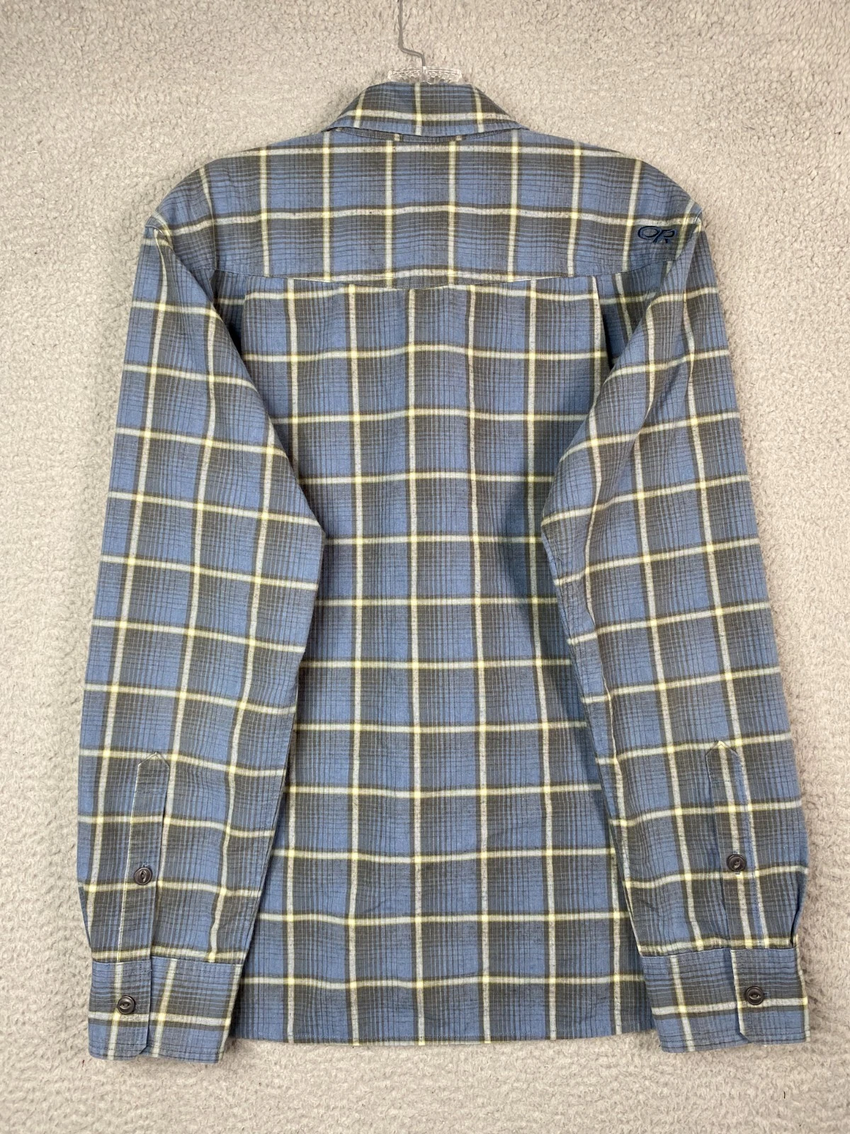 outdoor-research plaid button up wool blend long sleeve shirt