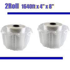 1640ft x 4" x 8" Air Cushion Machine Film Bubble Pillow Packaging Filling Bags*2