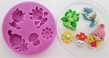 UNICORN, DRAGON, FAIRY SILICONE MOULD FOR CAKE TOPPERS, CHOCOLATE, CLAY ETC