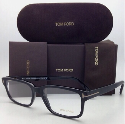 New Tom Ford Reading Glasses TF 5313 002 55-17 145 Black & Gold
