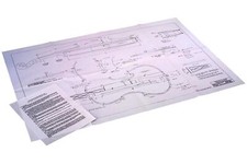 Baroque 4/4 Size Violin And Typical Bow Plan
