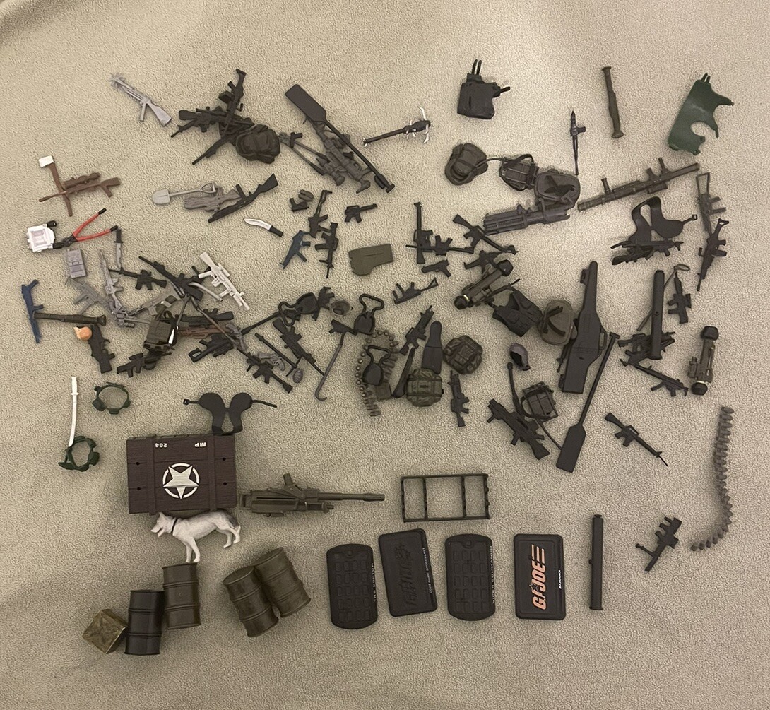 Gi Joe Cobra Hasbro Parts Lot W/ Lots Of Guns Clean Used 2008-2009 Rise Of Cobra