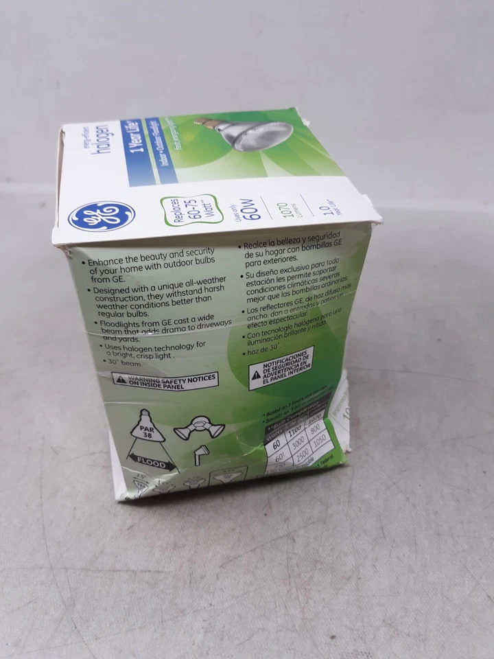 GE Energy Efficient Par38 75W =60W 1070 Lumens, Indoor & Outdoor. - Image 4 of 4