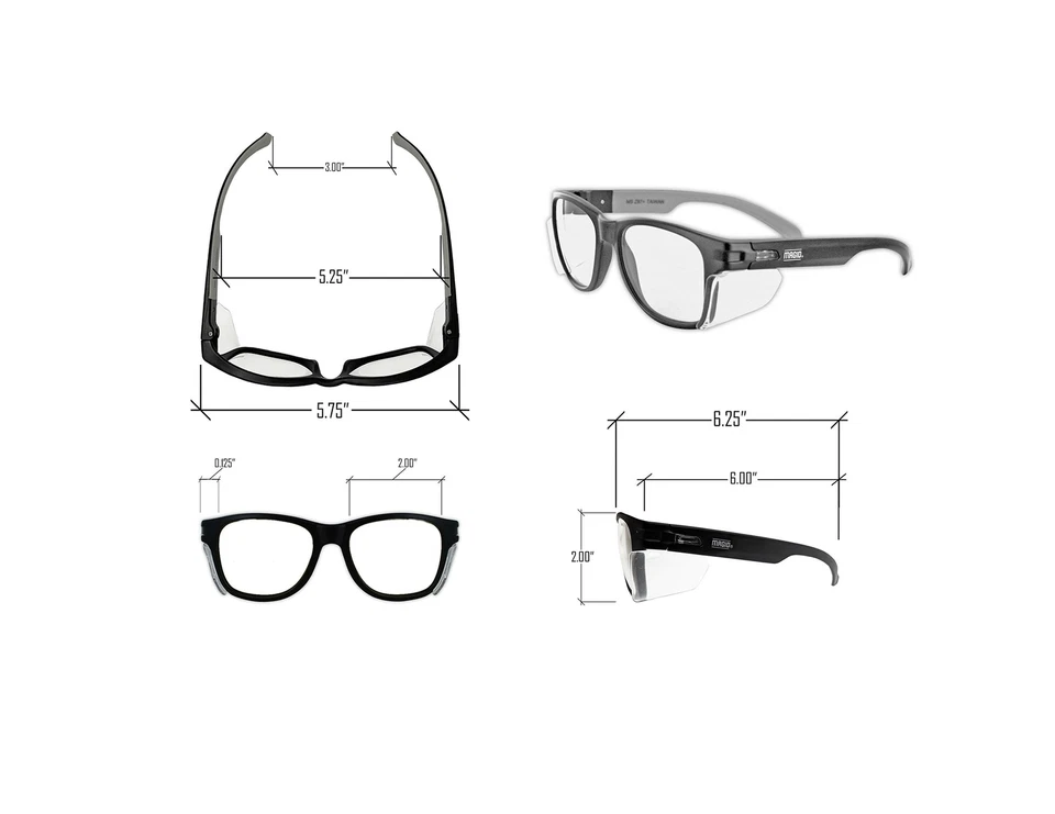 Gafas de seguridad / protectores laterales resistentes a arañazos y niebla cómodas y elegantes Foto 4 de 4