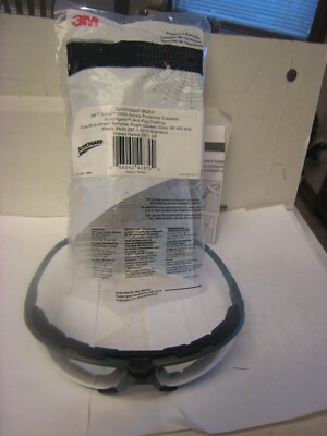 3M Solus Safety Glasses S2001SGAF- BGR-FFOAM grey/bl Scotchgard Clear AF-AS Lens