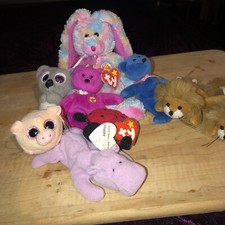 Beanie babies pluse the Cats
