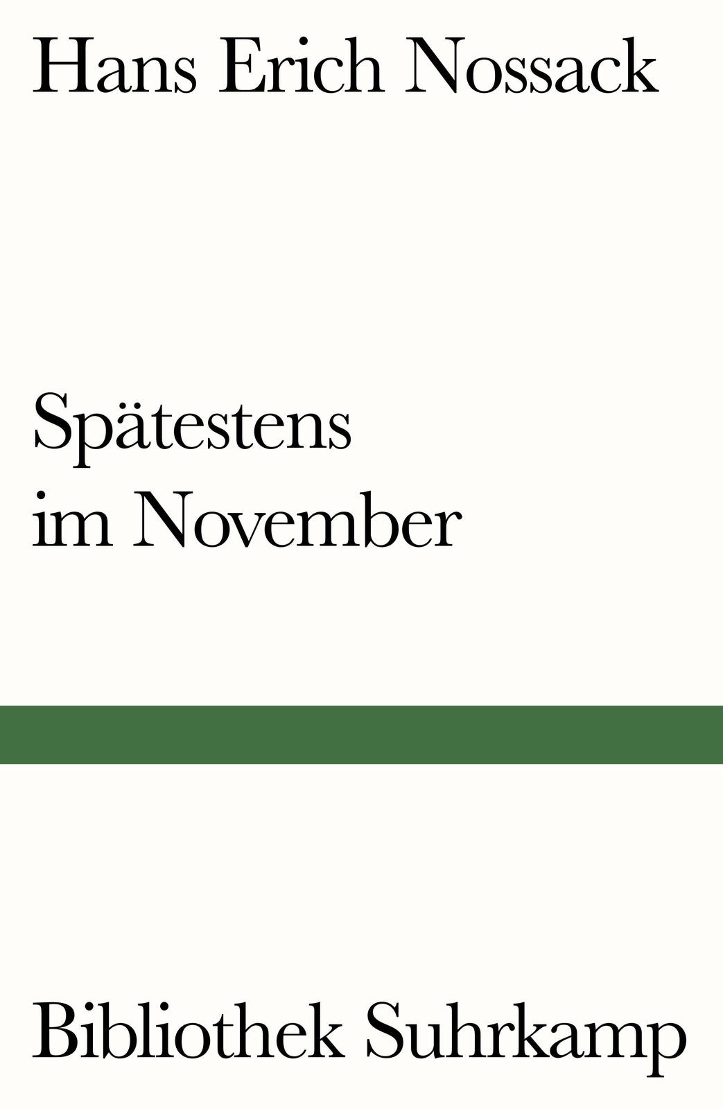 Thumbnail - Spätestens November, Hans Erich Nossack