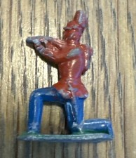 Vintage Lead Soldier W/ Gun Kneeling Rare Collectible Solid Lead Full Paint 1.5