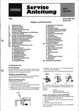 Manuale Di Servizio Per Grundig RPC 450