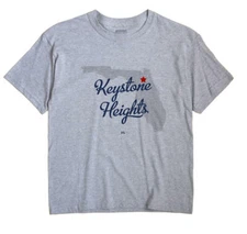 Keystone Heights Florida FL Fla T-Shirt MAP