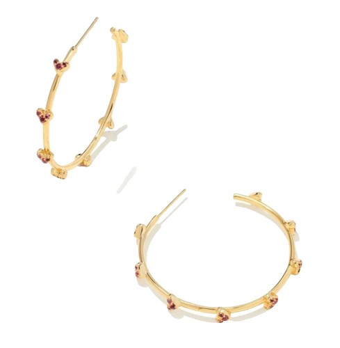 Boucles D'Oreilles Stud Kendra Scott - Cubic Zirconia - Or - Neuf Sans Emballage