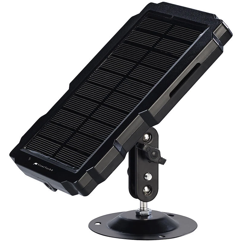 VisorTech Akku-Solarpanel für Wild- und Outdoor-Kameras, 6 & 12 Volt, 5.000 mAh - Bild 3 von 4