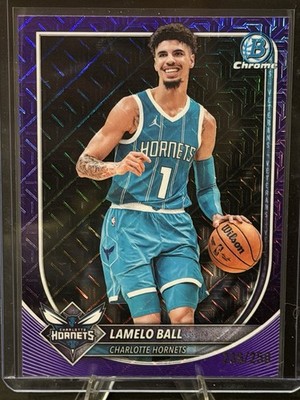 2025-26 Bowman Chrome Purple Mojo Refractor /250 Lamelo Ball #BCV-86 Hornets