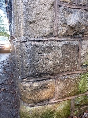 Photo 6x4 OS benchmark - Kingsland, Canonbury bridge over Kennedy Road Sh c2017