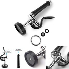 Pre Rinse Sprayer Commercial Sink Faucet Spray Valve Chrome Finished Black