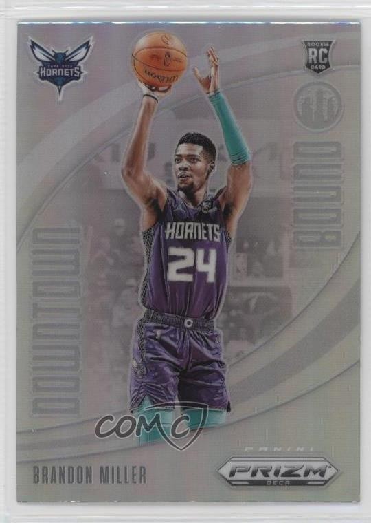 2023-24 Panini Prizm Deca Downtown Bound Silver Prizm Brandon Miller #14 4o1