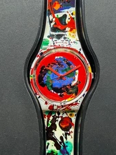 SWATCH ART SPECIAL – SAM FRANCIS – GZ123 – 1992 – MINT CONDITION VINTAGE