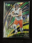 2025 Panini Select - Club Level Bo Nix #211 Green & Yellow Shock Prizm