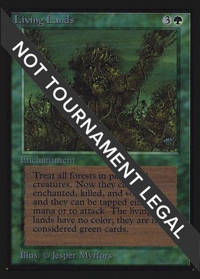 1993 Magic: The Gathering: CED - Living Lands CE (#210, Rare, Moderately Played)