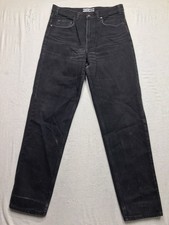 Vintage GAP Easy Fit Jean Men 36x34 Black USA Made Denim Whisker Distessed