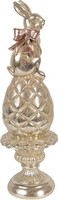 Clayre & Eef 6PR6066 Dekoration Kaninchen Auf Ei Ø 8X28 Cm