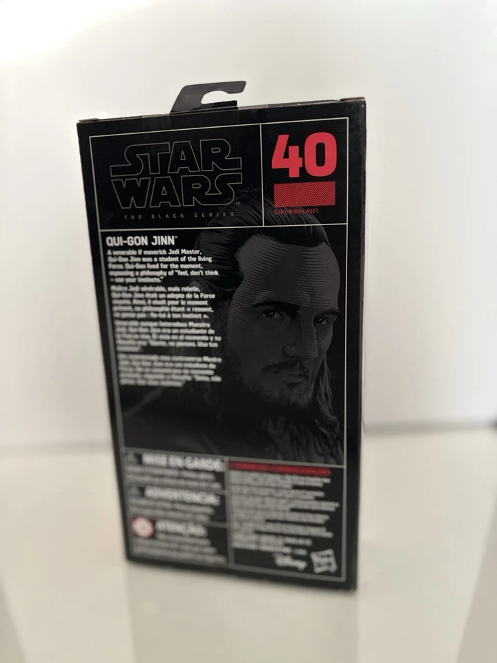 Figura de acción de Star Wars The Black Series #40 Qui-Gon Jinn ¡SELLADA! Foto 3 de 4