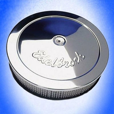 LUFTFILTER chrom EDELBROCK 14''356mm Ford Chevy Chevrolet Camaro Firebird Mustang