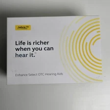 Jabra Enhance Select 500 OTC Hearing Aids Gold Complete Set 