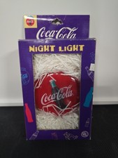 Coca-Cola Red Circle Logo WALL NIGHT LIGHT 1995 New In Box NOS