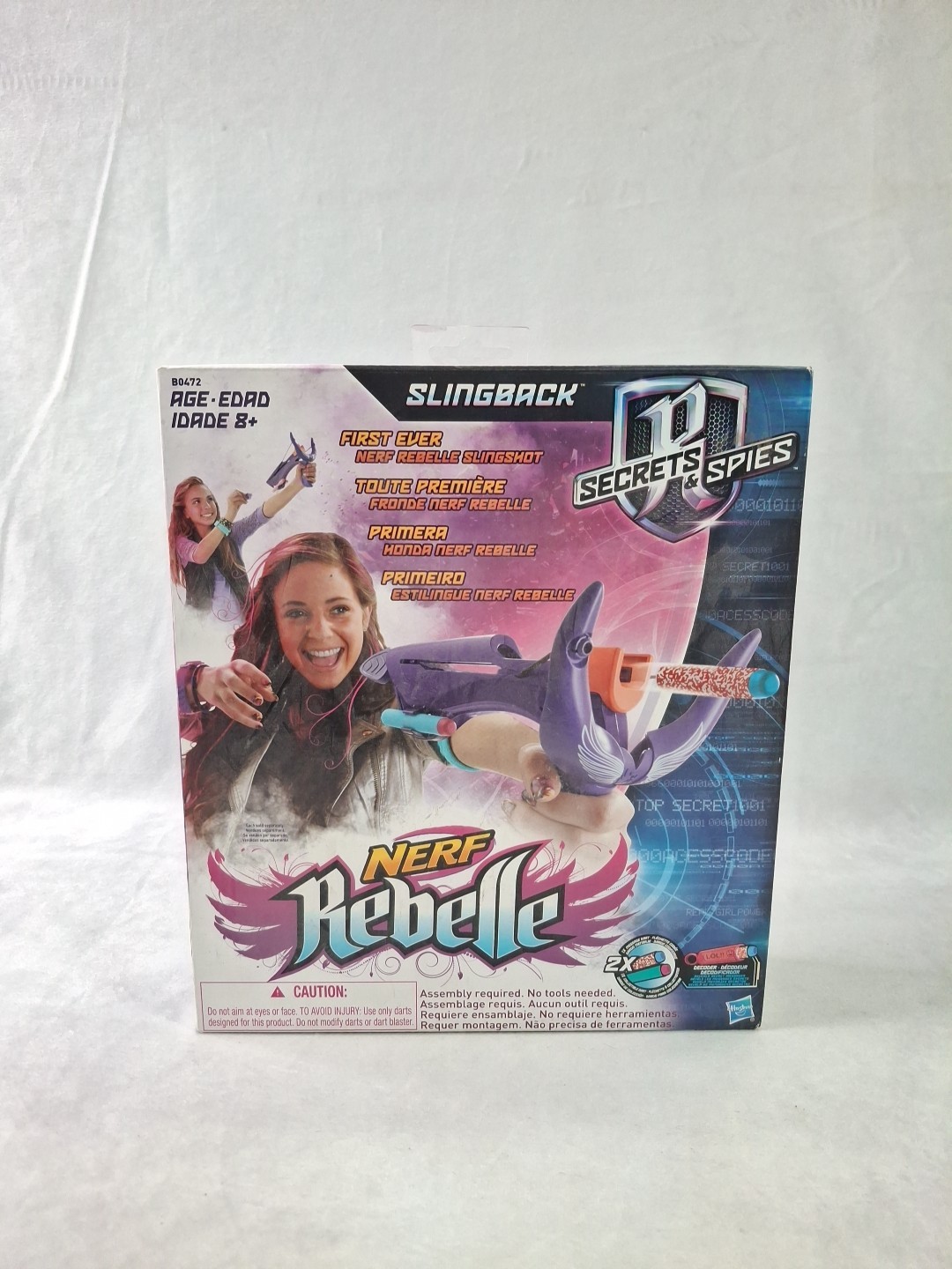 Nerf Rebelle Secrets & Spies SLINGBACK Dart Blaster Hasbro 2