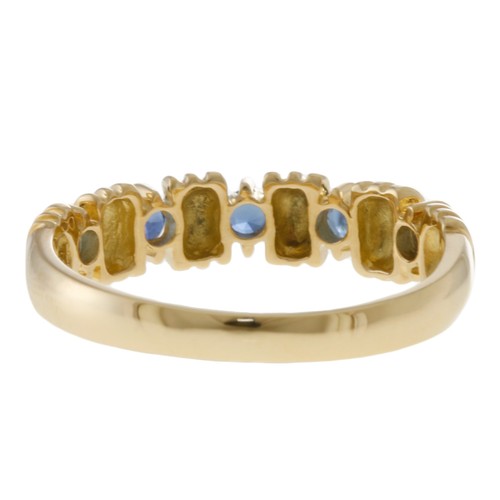 BURBERRY Ring US 6 1/8 EU52 K18 yellow gold sapphire used - Picture 8 of 8