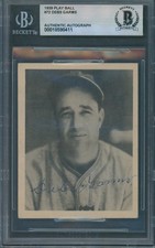 1939 Play Ball #72 Debs Garms Beckett Authentic Autograph Signed *0411